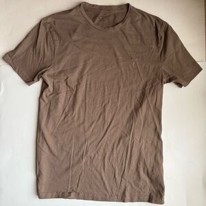 AllSaints Men’s Brown Short Sleeve T-Shirt - Small